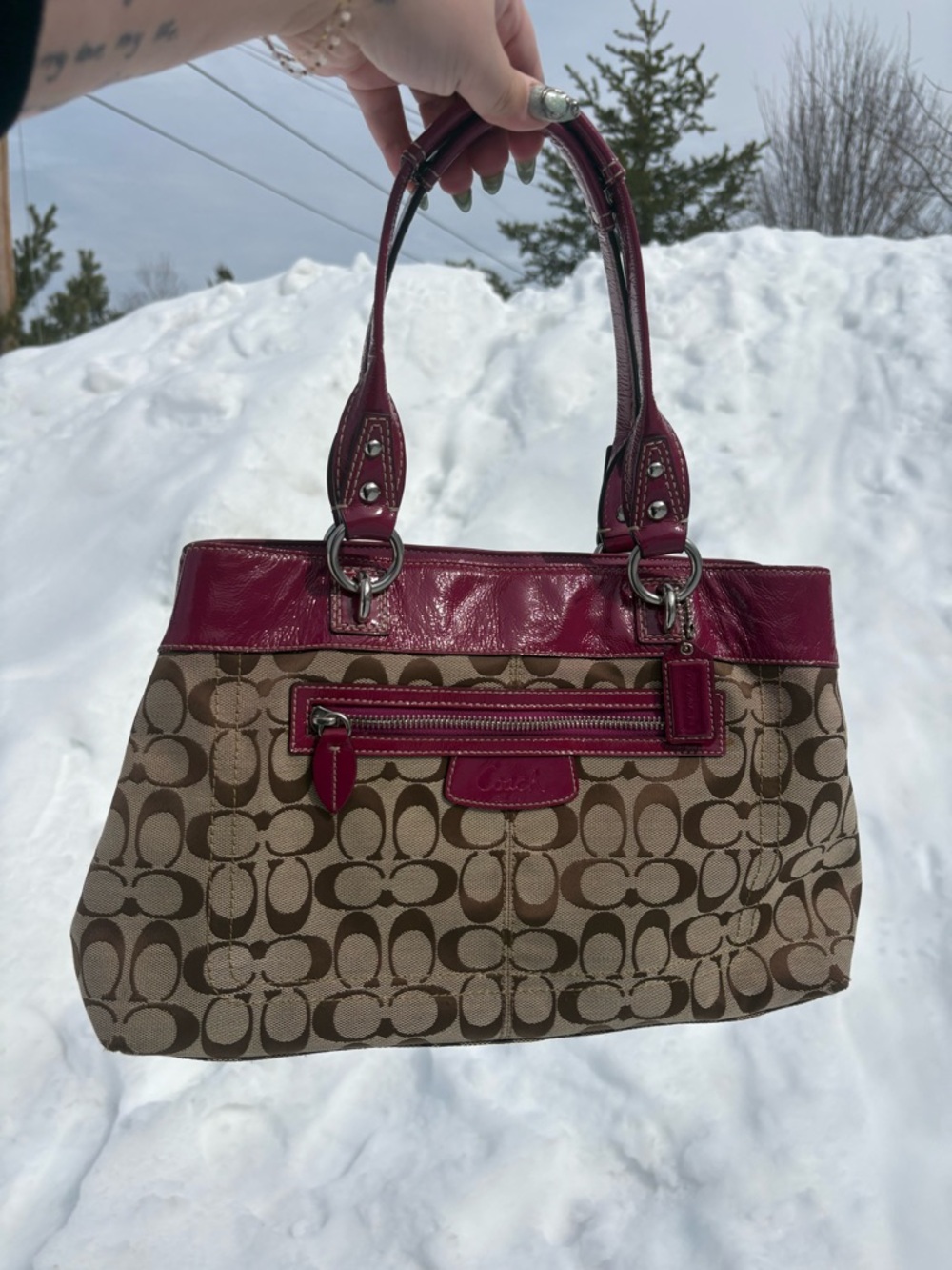 2010 Coach Penelope Signature Shoulder Bag✨